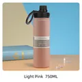 Mug isotherme en acier inoxydable rose clair 750ml pour l'hydratation sportive - Couvercle magnétique / 530ml / Rose Clair