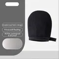Black velvet flocking tanning mitt applicator glove for sunless tan lotion and oil - Hand Gesture Style / Black