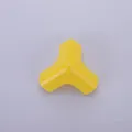 Yellow Y-shaped corner protector for baby safety on sharp table edges - Yellow
