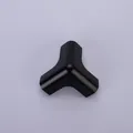 Black silicone baby safety corner protector guard for desk and coffee table corners - Black