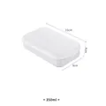 350ml sealed plastic food container for refrigerator storage, 15x9x4cm - 350ml / White