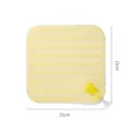 Yellow 15x15cm whale tail silicone drain cover for bathroom sewer odor prevention - 15cmx15cm / Yellow