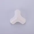 Soft white silicone furniture corner protector for baby and child home safety - White