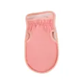 Pink fingerless double-sided exfoliating bath glove with scrub texture - OPP Bag / Nordic Pink