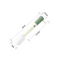 3-in-1 sponge cup brush with long handle and dimensions in green and cream color - Green