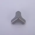 Grey Y-shaped silicone corner protector for child safety desk edge protection cover - Gray