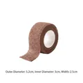 Brown self-adhesive anti-slip furniture leg tape, 2.5cm width, silent floor protector - Coffee (1 Roll)