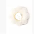 White flower-shaped laundry cleaning ball for pet hair removal and anti-tangling. - 4-Pack / White