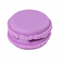 Compact purple macaron shaped silicone desktop cable organizer and winder for USB wires - Set of 3 / Purple