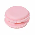 Pink macaron shaped silicone cable organizer for desktop cord management and wire storage - Set of 3 / Pink