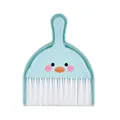 Cute mini blue cartoon duck desk broom and dustpan set for keyboard and desk cleaning - Yellow Duck / Blue