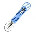 Multi-functional blue 3-in-1 fruit carving tool and melon baller for creative platters. - 3-in-1 Watermelon Clip Dual Head / PP Bag / Light Blue