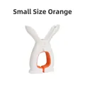 High-quality small orange rabbit-shaped windproof laundry clip for drying clothes - Small Tangerine