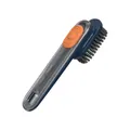 Multifunctional hydraulic soft bristle shoe brush with liquid dispenser for efficient cleaning - Blue