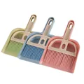 Mini desktop broom and dustpan cleaning set available in pink blue and green colors - Mini Desktop Style / Green Brush (A3277)