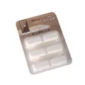 Set di 3 organizer per cavi da scrivania in silicone bianco con retro autoadesivo resistente - Set di 3 / Bianco