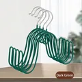 Durable dark green S-shaped metal shoe drying rack hanger for outdoor balcony and home use - Dark Green