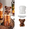 Teddy bear silicone ice cube mold for coffee with 6cm x 5cm size dimension details - Small Bear