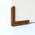 Brown L-shaped safety corner protector for window and furniture edges - Brown