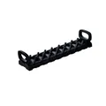 Black single-layer dish storage rack for kitchen cabinets and sink draining shelf - 6 Buckles / S / Black