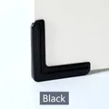 L-shaped black window corner protector for child safety and glass edge guard protection - Black