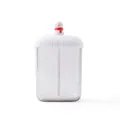Cute snowman-themed manual foam maker for facial cleanser and shampoo, white color - Snowman / White