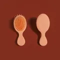 Mini spazzola per capelli portatile pesca con cuscino d'aria per massaggio cuoio capelluto - Arancione