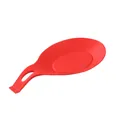 Red silicone spoon rest for kitchen counter and stovetop organize - Red