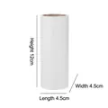 White 12cm replacement lint roller refill for pet hair and dust removal on clothing - 12cm