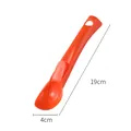 Professional orange plastic ice cream scoop fruit baller tool with 19cm length measurement - Red