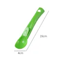 Bright green plastic ice cream scoop baller tool with lever release, 19cm length - Green