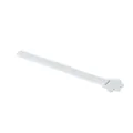 Minimalist white silicone toilet seat lifter strap with cute cat paw handle design - White