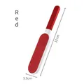 Double-sided manual lint remover brush in red for pet hair and clothing cleaning 31cm - M / Red
