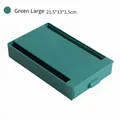 Caja de almacenamiento de cajón verde bajo el escritorio de oficina, 21,5x13x3,5cm - 21.5*13*3.5cm / Azul Oscuro / L