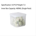 400ml square transparent food storage container with lid and measurement scale - Single Pack (A2958) / Small Box