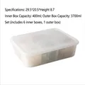 Translucent refrigerator food storage container set with 6 internal small boxes - 6-Piece Set (A2958) / Combination Set