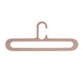 Durable pink thickened plastic clothes hanger for adult household dry and wet use - Pink