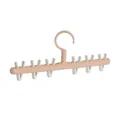 Creative pink plastic sock hanger with 6 durable white clips for drying underwear - 6 Clips / Pink