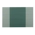 Washable green striped PVC placemat heat-insulated table mat for home and hotel use - Green