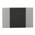 Modern PVC Teslin woven table mat in black and grey two-tone heat-resistant design - Dark Gray