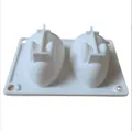Stampo in silicone con coniglio di Halloween e lapide per dolci fai-da-te fatti in casa. - Forma di Coniglio e Tomba