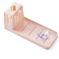 Pink plastic kitchen sink sponge holder with strong suction cup drain rack design - Pink
