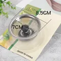 Edelstahl-Abflusssieb mit 8,5 cm Außendurchmesser für Waschbecken und Haarsieb - Blisterpackung-Stil (HD103)