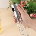 Pulverizador de aceite de vidrio con escala de 90 ml para barbacoa y cocina precisa - Acero Inoxidable 304 Con Escala / 100ml
