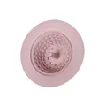 Pink silicone kitchen sink strainer and drain cover for anti-clogging protection - Pink