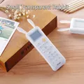 Transparent rabbit-ear silicone remote control cover for home appliances - Transparent Rabbit - Small