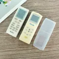 Transparent silicone protective cover for air conditioner and TV remote controls case - Short AC Style