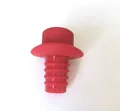 Premium food-grade red silicone wine bottle stopper for leak-proof wine and beer storage - Burgundy