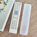 Universal transparent silicone protective cover for TV and AC remote control handsets - Style F 21x4.9x1.9CM