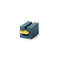 Manual toothpaste squeezer and bathroom dispenser stand in blue and yellow colors - Deep Blue and Yellow